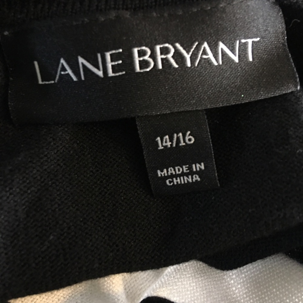 Lane Bryant Black and White Lace Sweater - Picture 4 of 6